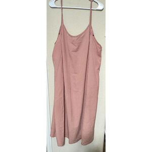 Vintage More Jazz Midi Dress Sz 24W Gingham Prairie Cottagecore Sleeveless USA